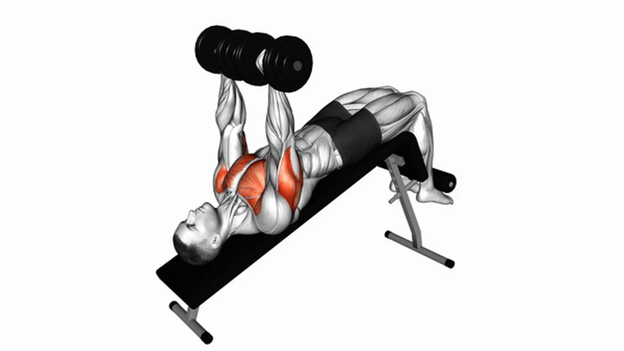 Dumbbell Decline Bench Press Exercise Guide How To Muscles Worked 