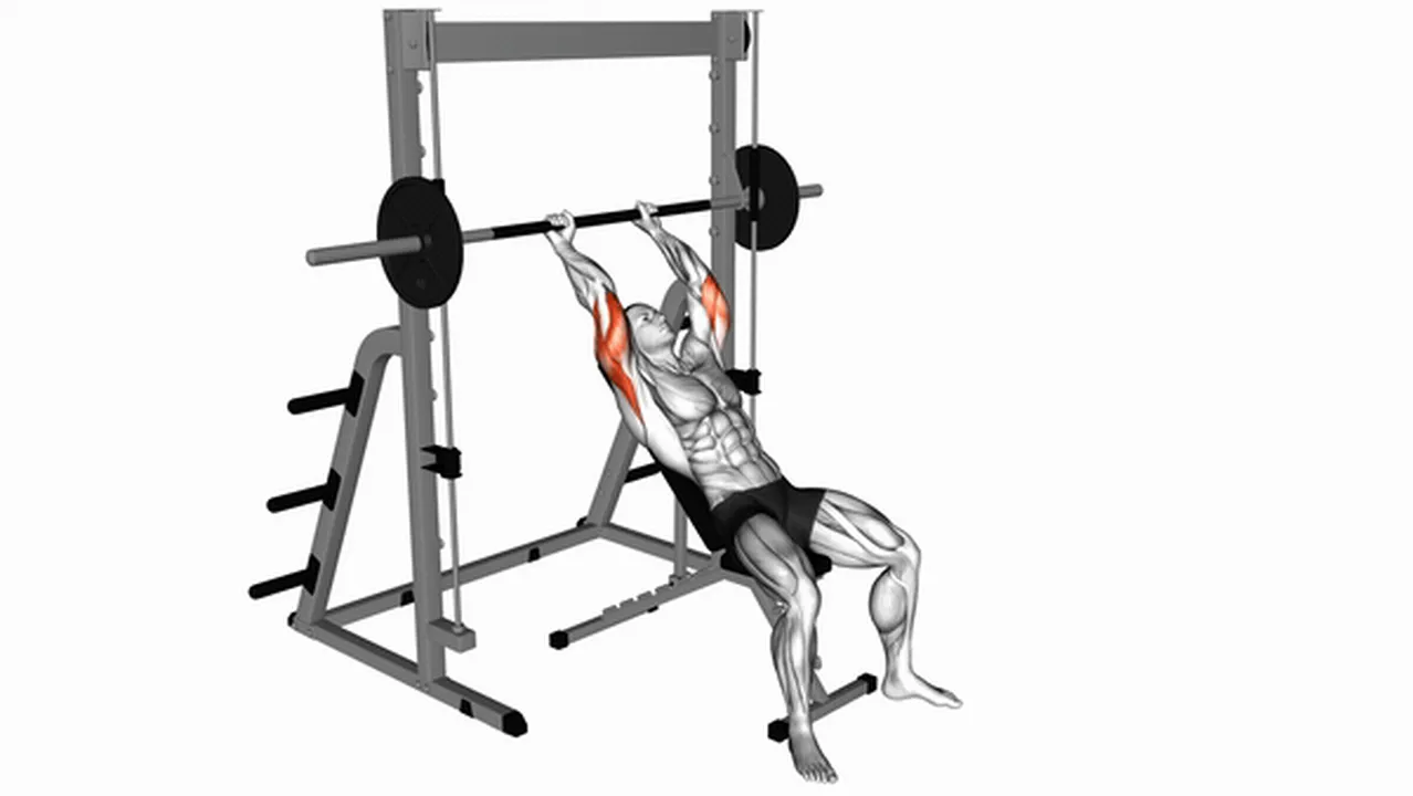 Common Smith Machine Incline Tricep Extensions variations Image