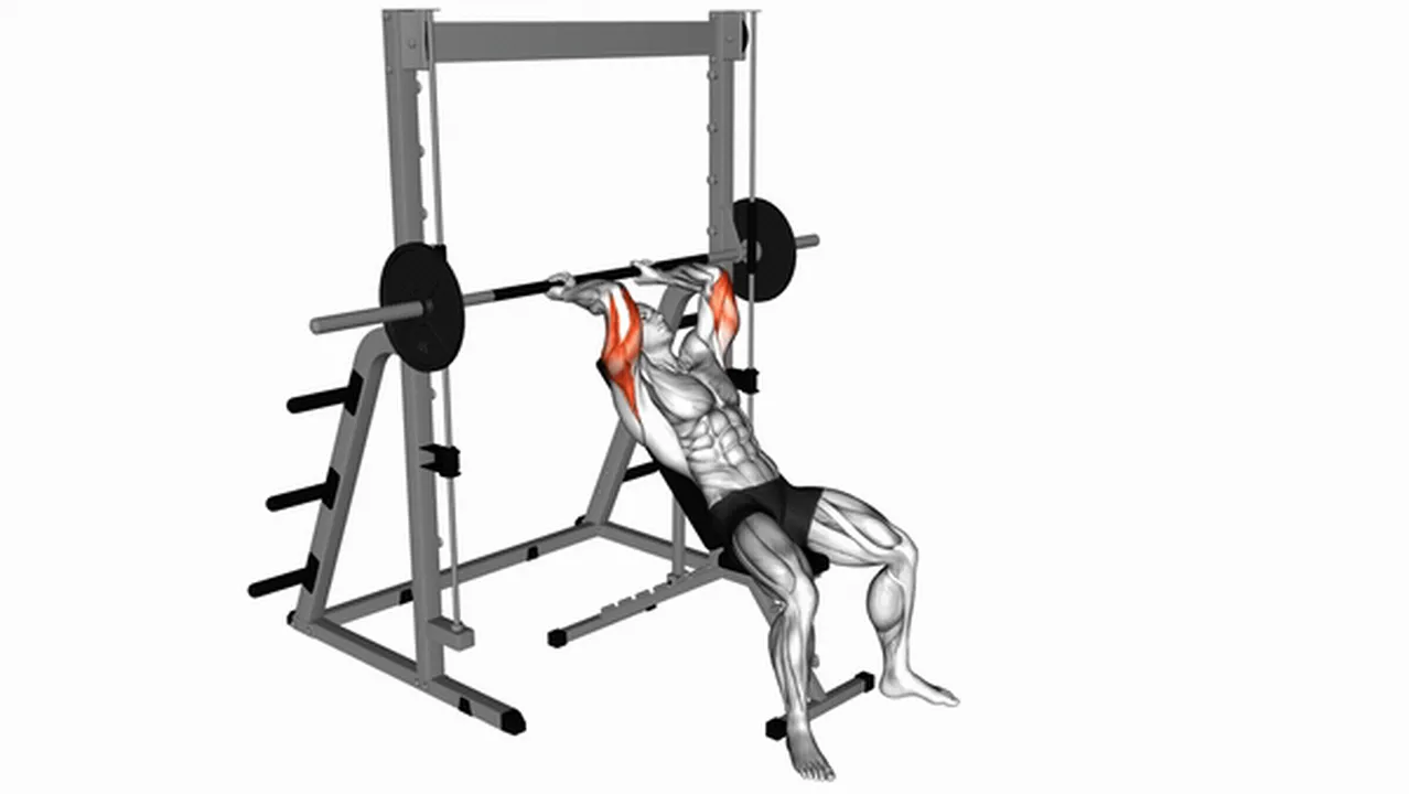 Common mistakes during Smith Machine Incline Tricep Extensions Image