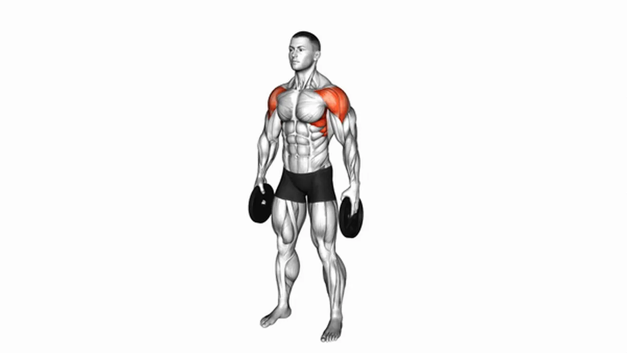 Common mistakes during weighted plate standing lateral raises Image