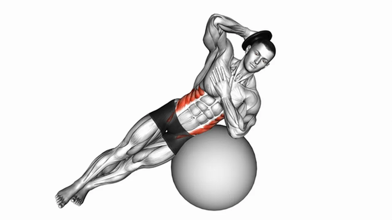 How to do Weighted Side Bends on Stability Ball? Image
